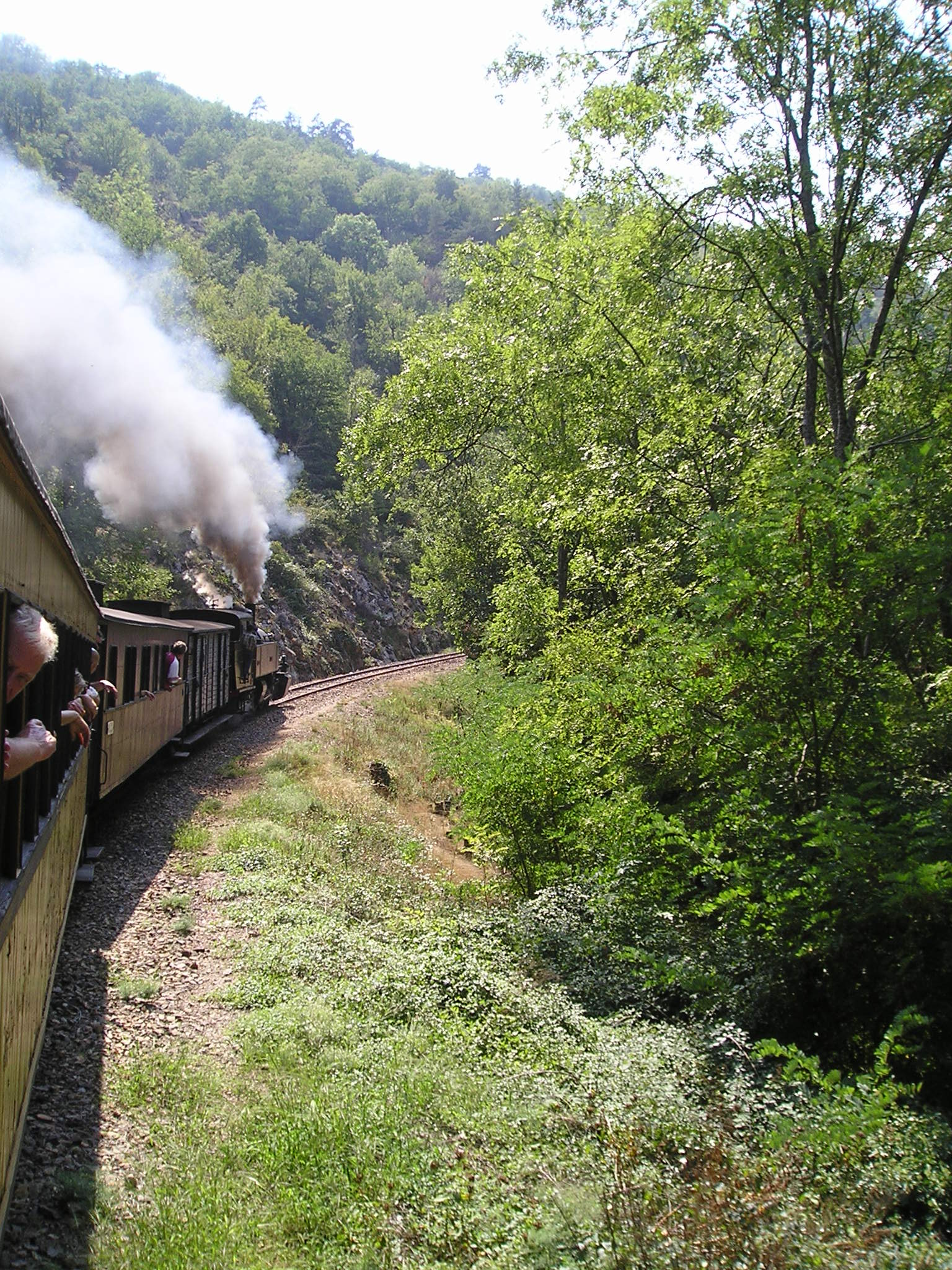 Train de l'Ardèche, the Mastrou, in the Gorges du Doux