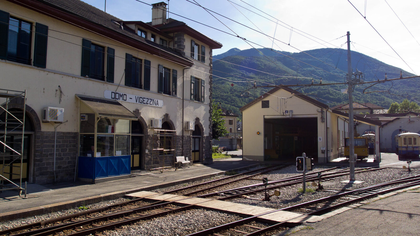 Vigezzina-Centovalli train at Domodossola